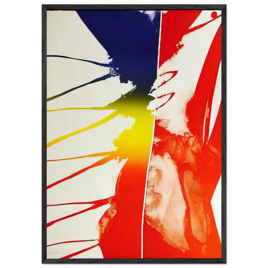 Continental Divide - Paul Jenkins 70x100 cm / 28x40 inches Framed Art Print – Black Wooden Frame