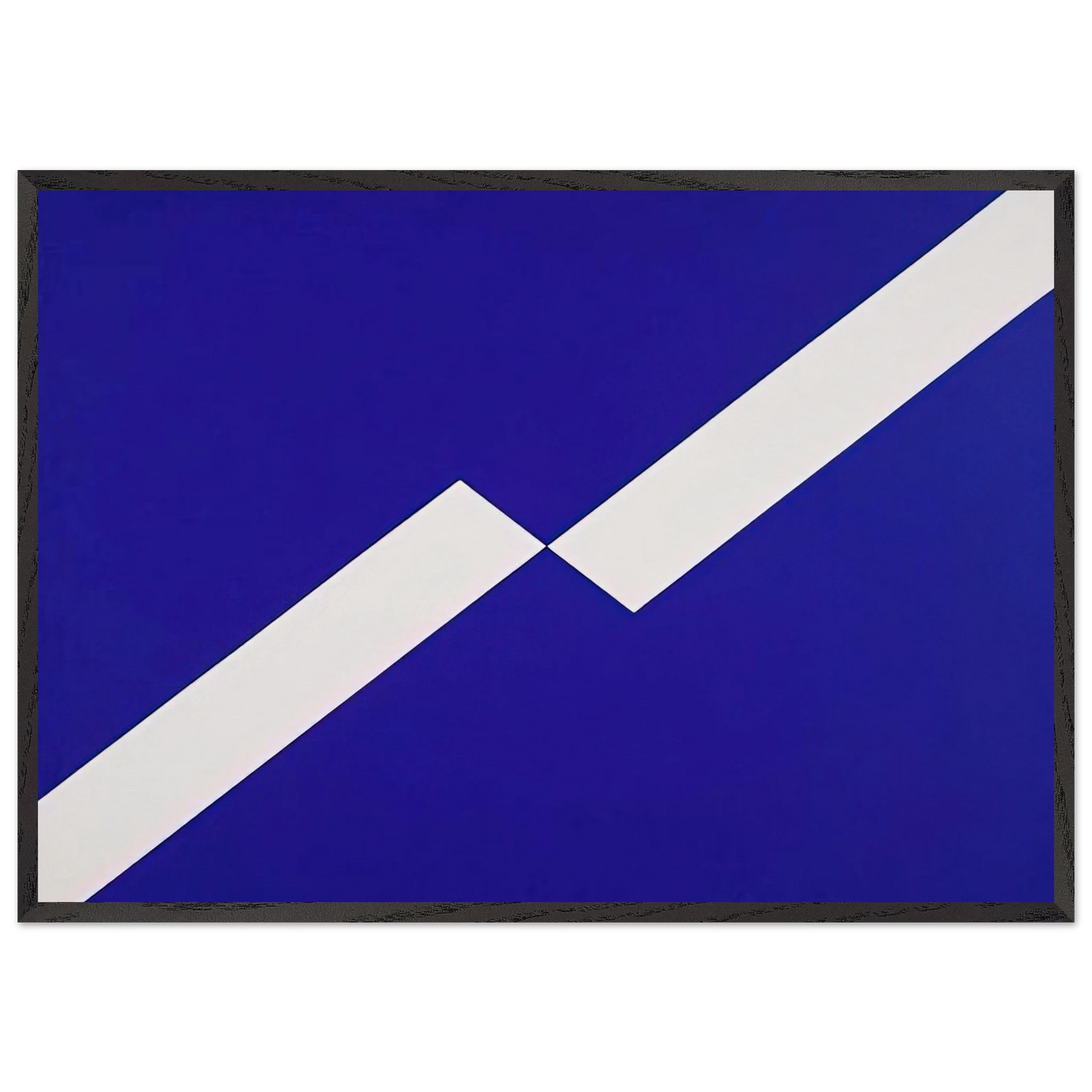 Encounter - 2009 - Carmen Herrera 70x100 cm / 28x40 inches Framed Art Print – Black Wooden Frame