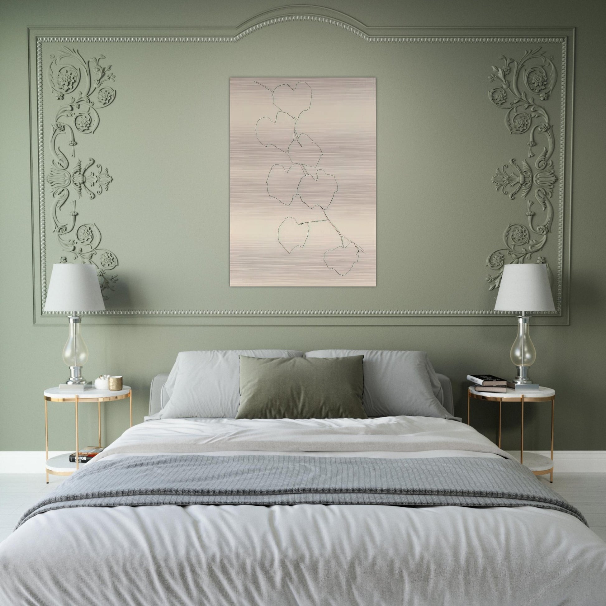 Grape Leaves II - Ellsworth Kelly Brushed Aluminum Print - 70x100 cm / 28x40 inches | Ellsworth Kelly Aluminum Print | Ellsworth Kelly Prints