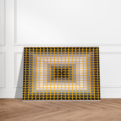 Quasar Dia - 1965 - Victor Vasarely Brushed Aluminum Print - 70x100 cm / 28x40 inches | Victor Vasarely Aluminum Print | Victor Vasarely Prints