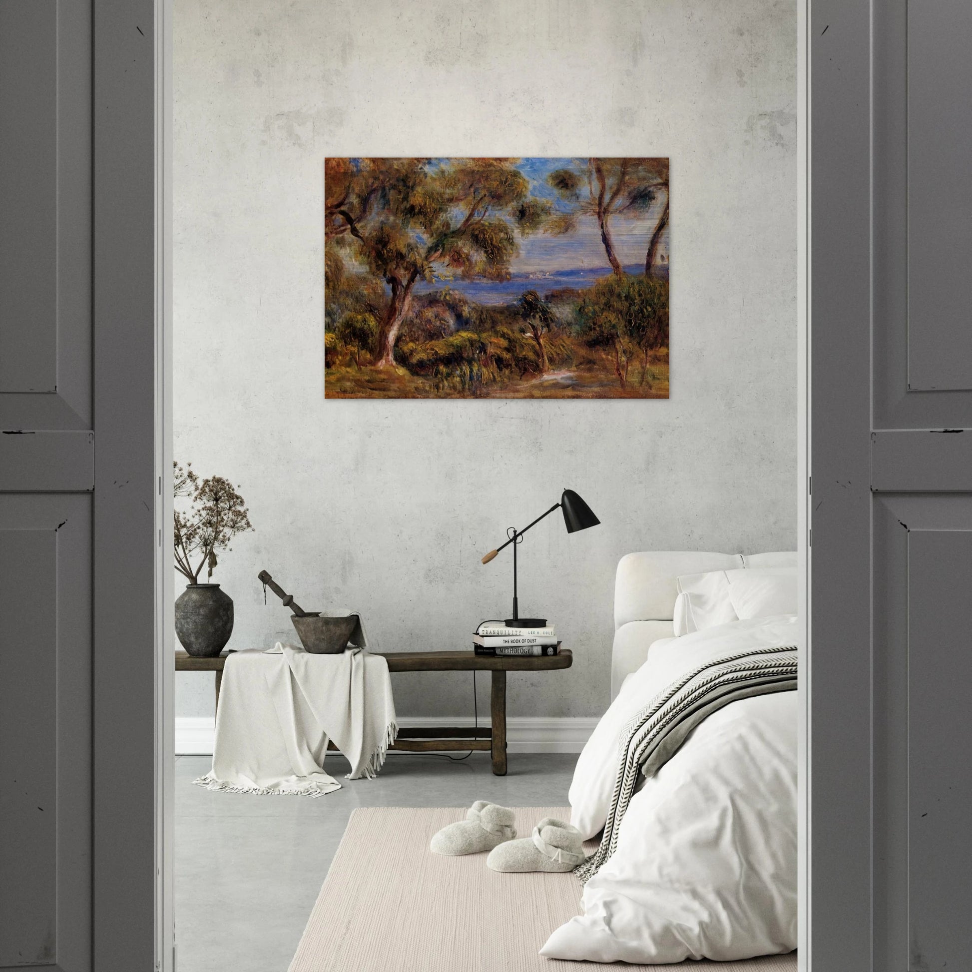 The Sea at Cagnes - Pierre-Auguste Renoir Brushed Aluminum Print - 70x100 cm / 28x40 inches | Pierre-Auguste Renoir Aluminum Print | Pierre-Auguste Renoir Prints