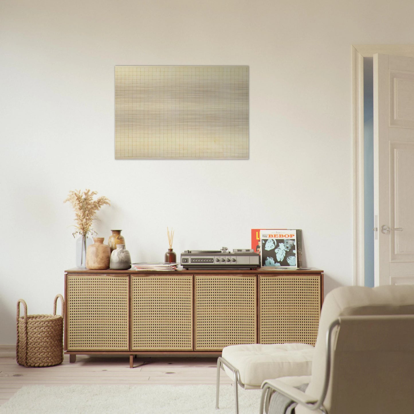 The Harvest - Agnes Martin Brushed Aluminum Print - 70x100 cm / 28x40 inches | Agnes Martin Aluminum Print | Agnes Martin Prints