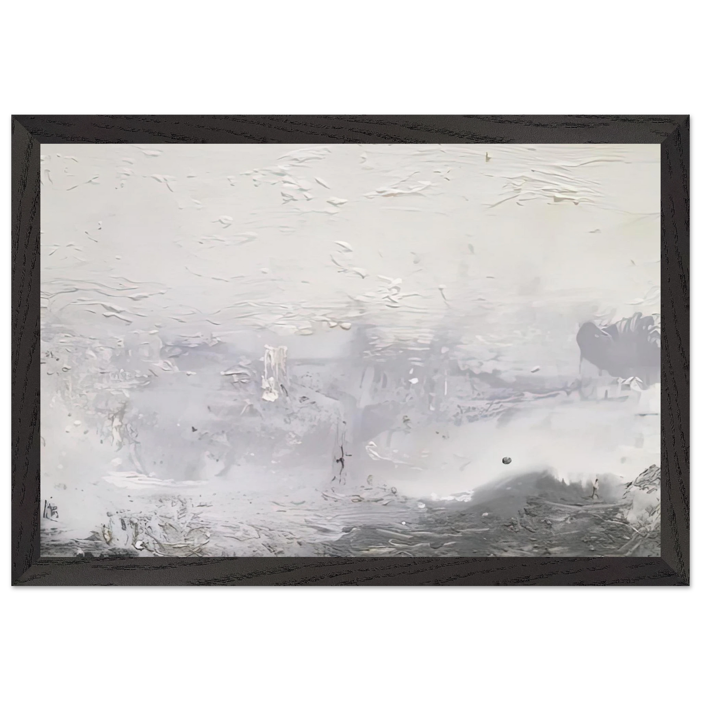 Helen Frankenthaler - Barometer, 1992- Wall Art - 30x40 cm / 12x16 inches - Premium Wooden Framed Poster With Fine Art Paper-canvas - Wood frame
