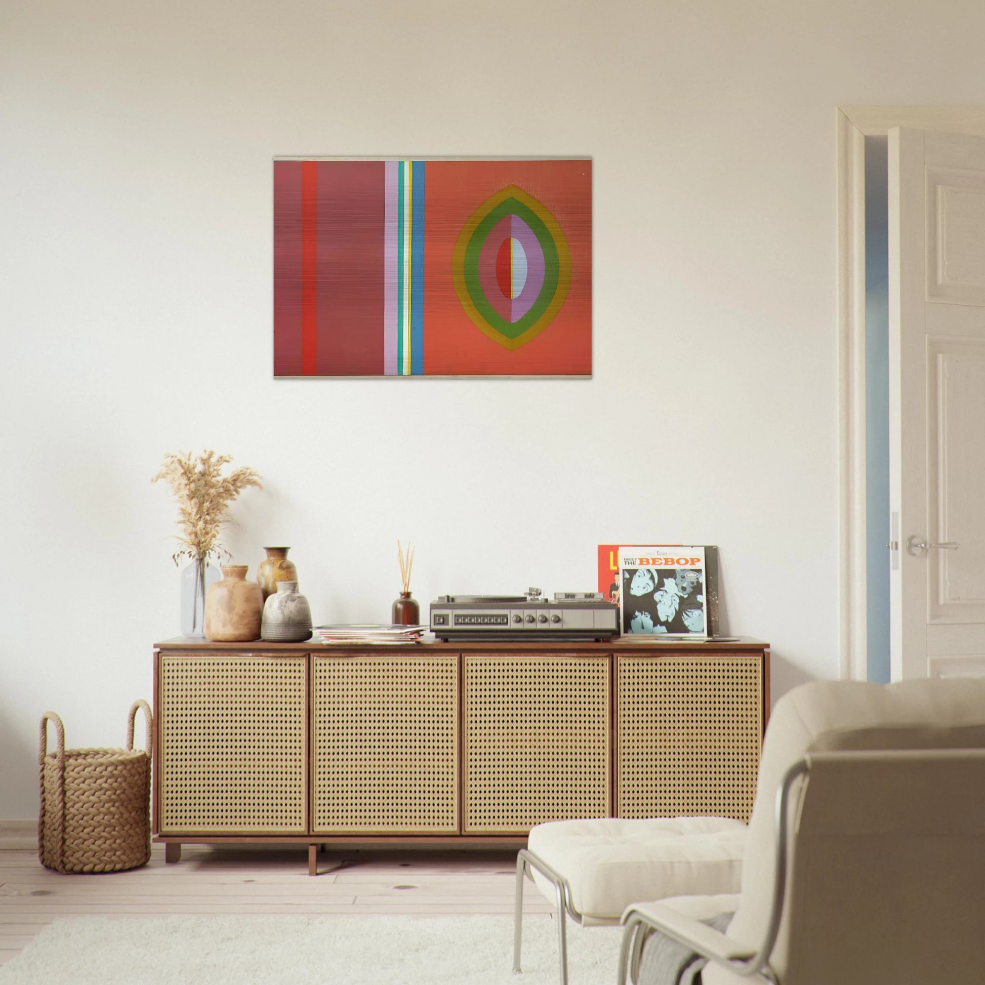 Quiet - 1965 - John Ferren Brushed Aluminum Print - 70x100 cm / 28x40 inches | John Ferren Aluminum Print | John Ferren Prints