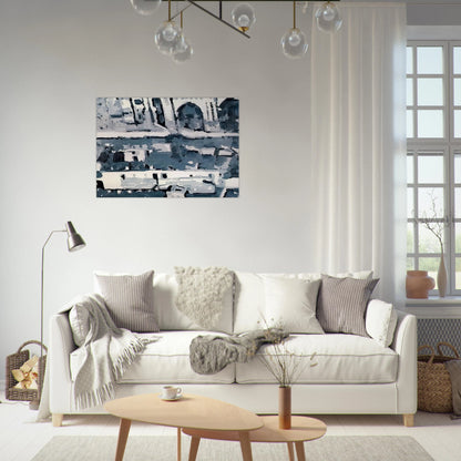 TOWNSCAPE M4 1968 - Gerhard Richter Brushed Aluminum Print - 70x100 cm / 28x40 inches | Gerhard Richter Aluminum Print | Gerhard Richter Prints