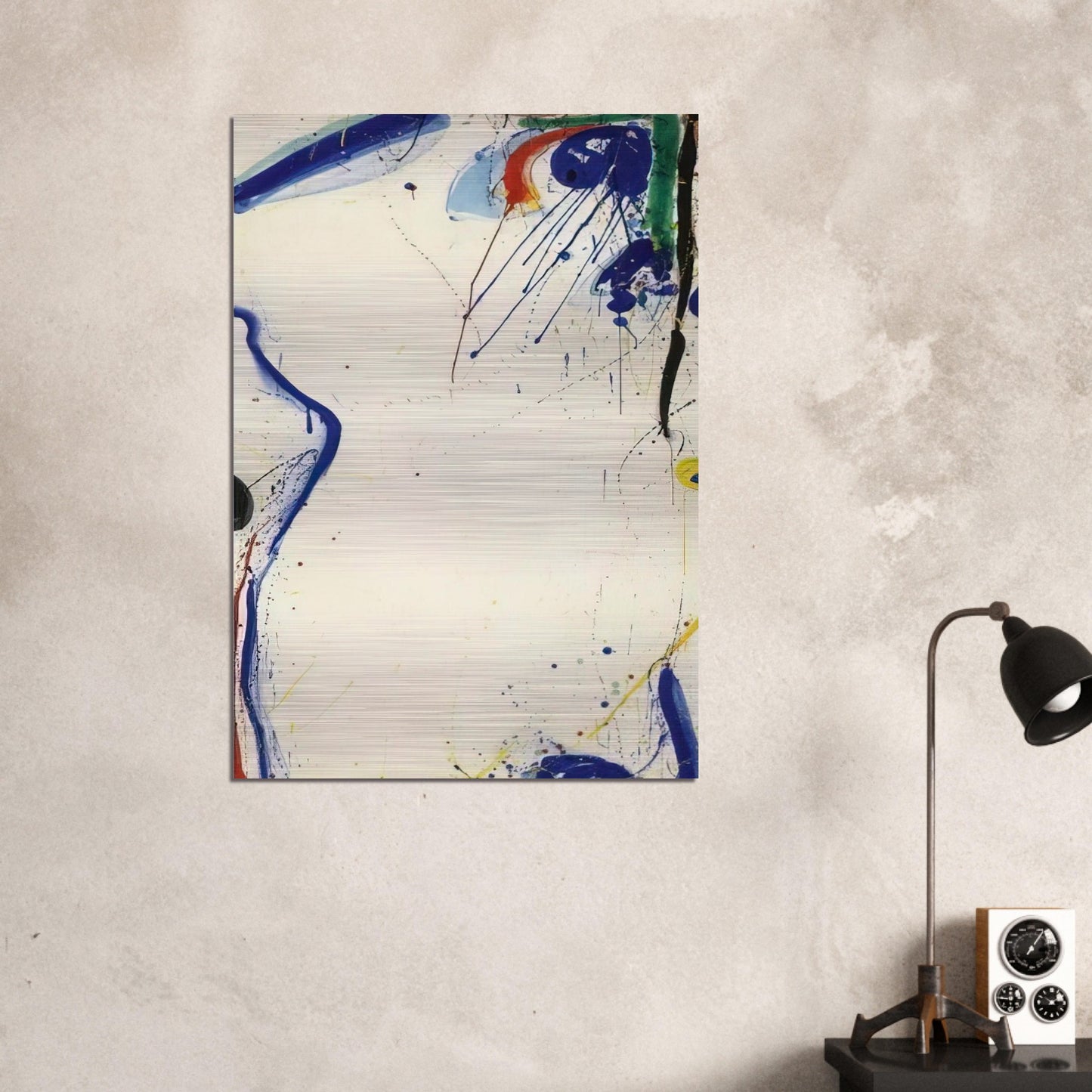 Eye of Zengai - Sam Francis Brushed Aluminum Print - 70x100 cm / 28x40 inches | Sam Francis Aluminum Print | Sam Francis Prints