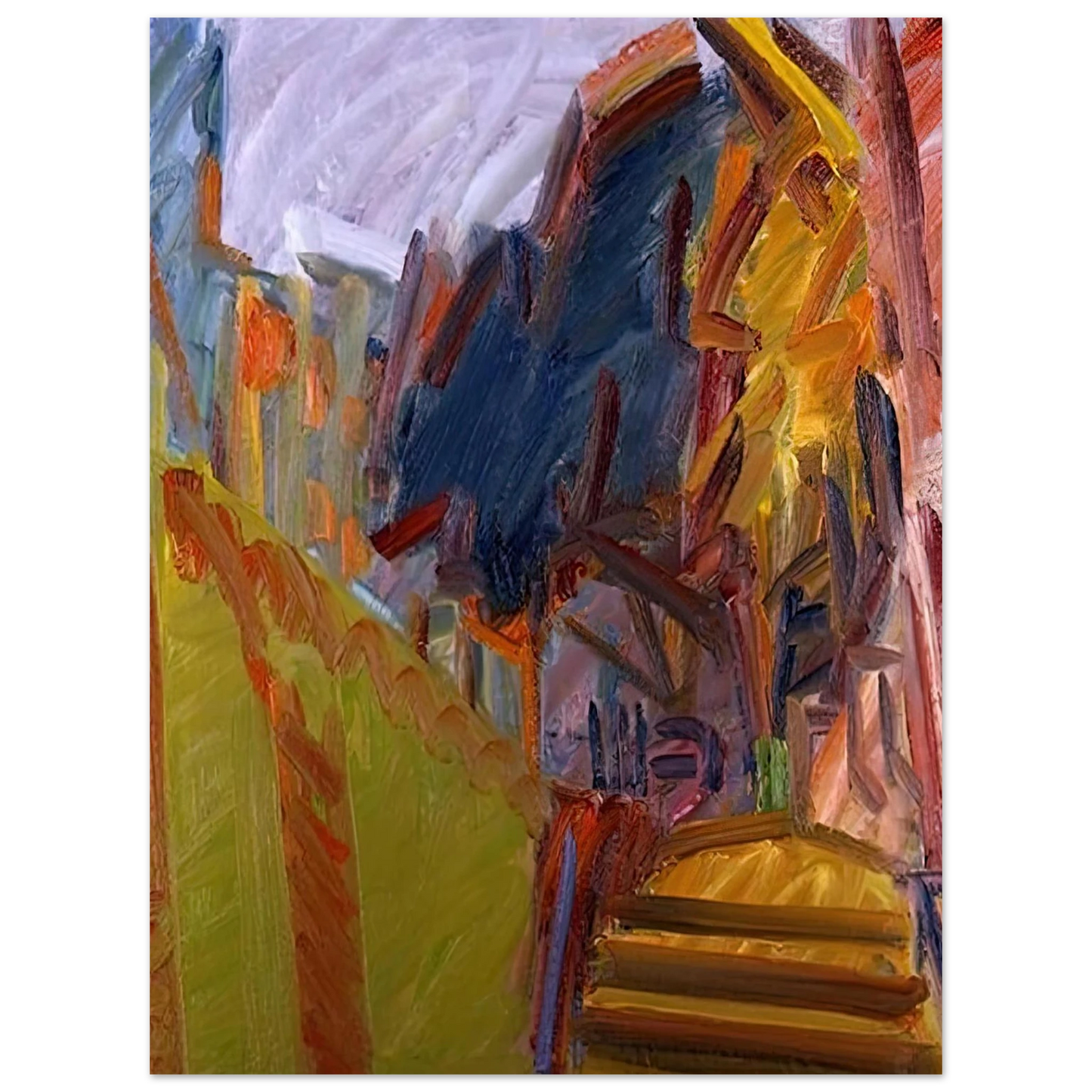 Frank Auerbach - ALBERO DI FRONTE  75x100 cm / 30x40inches Fine Art Poster