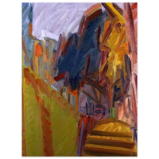 Frank Auerbach - ALBERO DI FRONTE  75x100 cm / 30x40inches Fine Art Poster