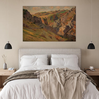 Caves Prunal near Pontgibaud Auvergne - Armand Guillaumin Art Prints - 100x150 cm / 40x60″ inches | Armand Guillaumin Poster | Armand Guillaumin Prints