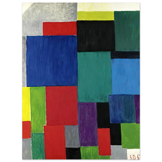 Sonia Delaunay - COLOR RHYTHM 1967  75x100 cm / 30x40inches Fine Art Poster