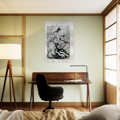 BLUMEN 1985 - Sigmar Polke Brushed Aluminum Print - 70x100 cm / 28x40 inches | Sigmar Polke Aluminum Print | Sigmar Polke Prints