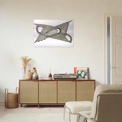 A partir d'un centre concave - Kinetic Art - Gyula Kosice Brushed Aluminum Print - 70x100 cm / 28x40 inches | Gyula Kosice Aluminum Print | Gyula Kosice Prints