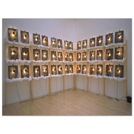 Christian Boltanski - THE RESERVE OF DEAD SWISS 1990  75x100 cm / 30x40inches Fine Art Poster