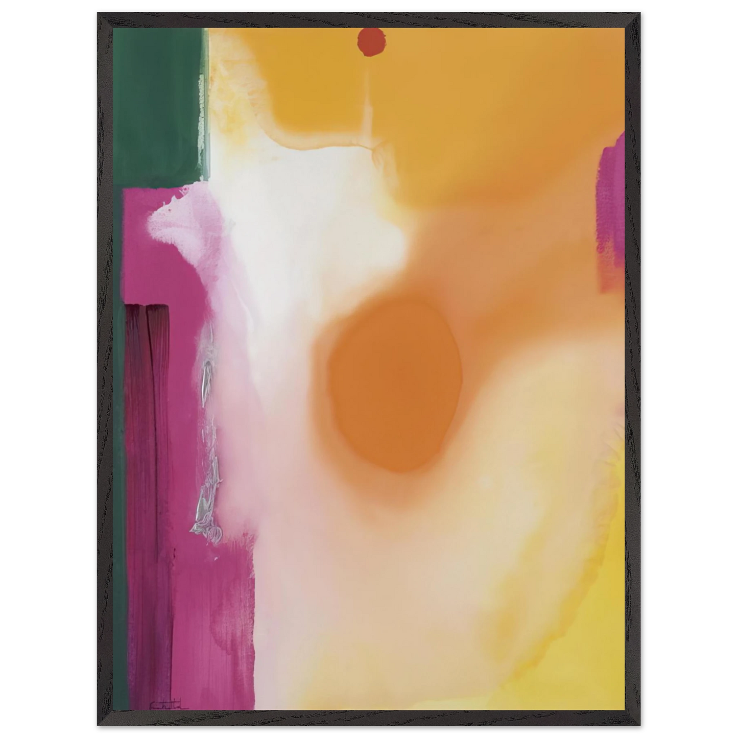 Helen Frankenthaler - Bullseye - 1989 Wall art - 60x80 cm / 24x32 inches - Fine Art Poster-canvas - -