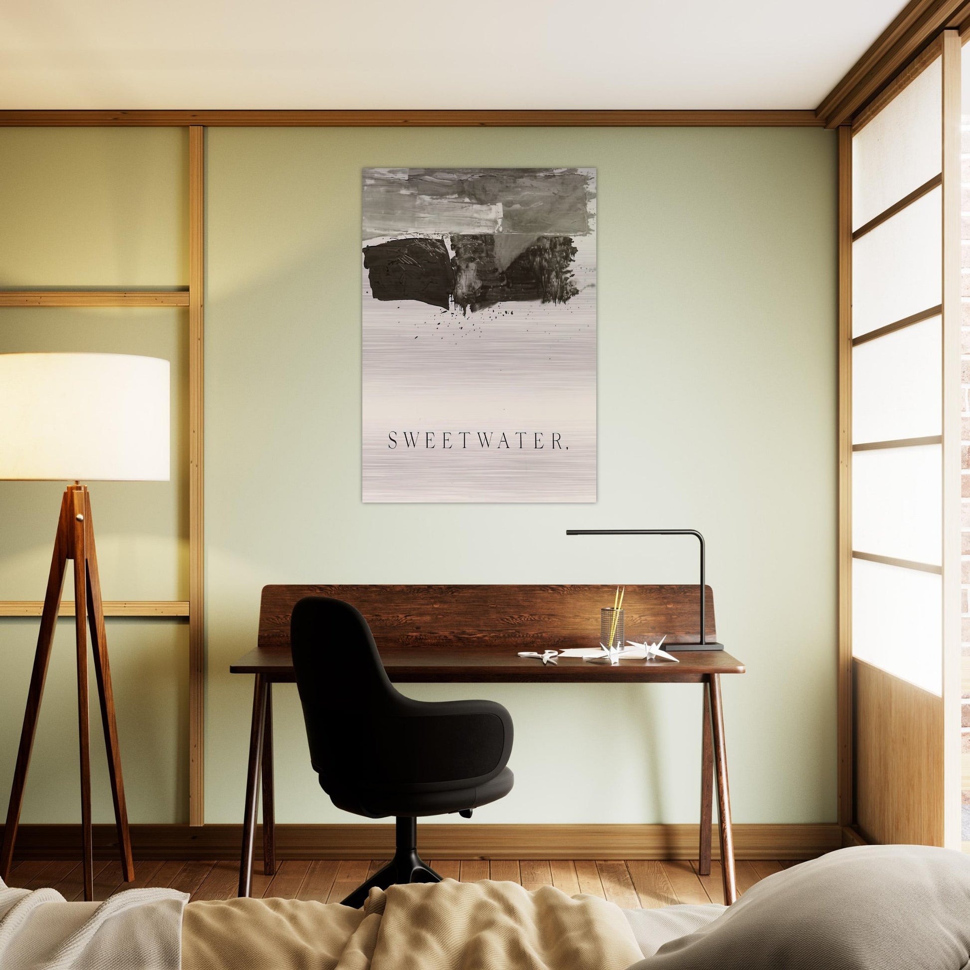 SWEETWATER 1959 - Edward Ruscha Brushed Aluminum Print - 70x100 cm / 28x40 inches | Edward Ruscha Aluminum Print | Edward Ruscha Prints
