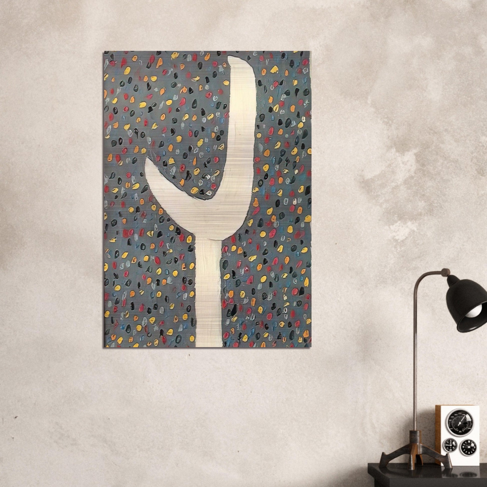 Tab Tied to the Moon Film - 1957 - Forrest Bess Brushed Aluminum Print - 70x100 cm / 28x40 inches | Forrest Bess Aluminum Print | Forrest Bess Prints