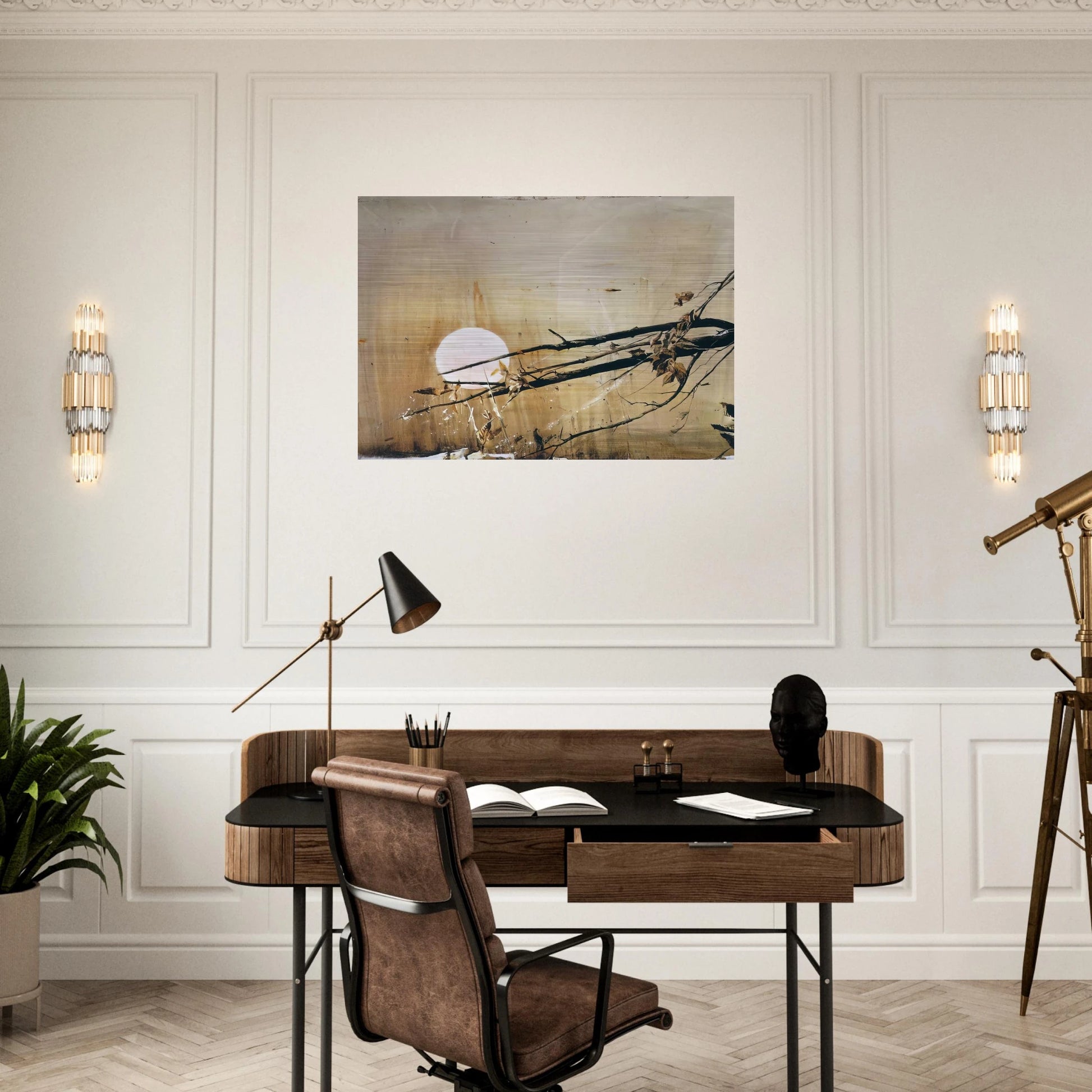 FULL MOON 1980 - Andrew Wyeth Brushed Aluminum Print - 70x100 cm / 28x40 inches | Andrew Wyeth Aluminum Print | Andrew Wyeth Prints