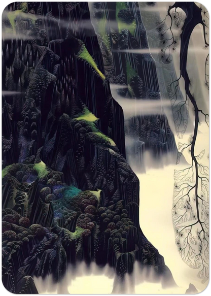 Gray Dawn By Eyvind Earle Pack of 10 Post Cards | Eyvind Earle Post Cards | A6 (10.5 x 14.8 cm) - 4.1 x 5.8 inches