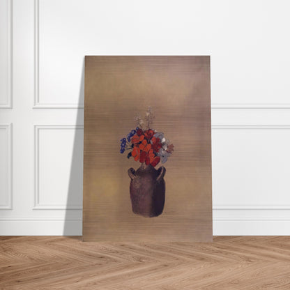 FLOWERS IN A VASE - Odilon Redon Brushed Aluminum Print - 70x100 cm / 28x40 inches | Odilon Redon Aluminum Print | Odilon Redon Prints