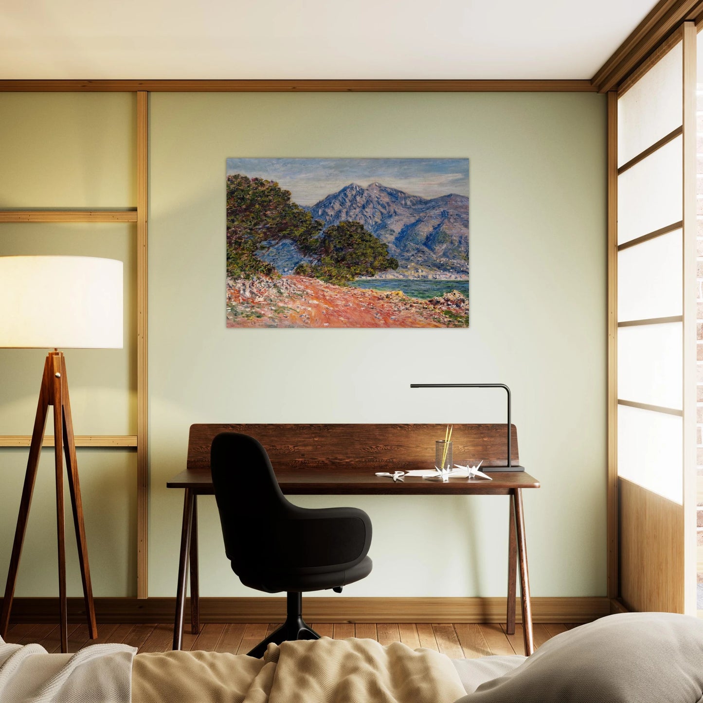 Cap Martin 2 - claude monet Brushed Aluminum Print - 70x100 cm / 28x40 inches | claude monet Aluminum Print | claude monet Prints