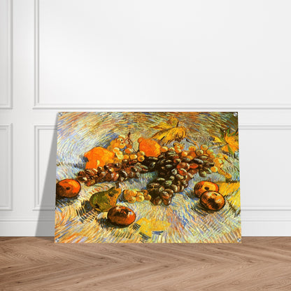 Still Life with Apples, Pears, Lemons and Grapes - Vincent van Gogh Acrylic Print - 70x100 cm / 28x40″ inches | Vincent van Gogh Wall Art | Vincent van Gogh Prints