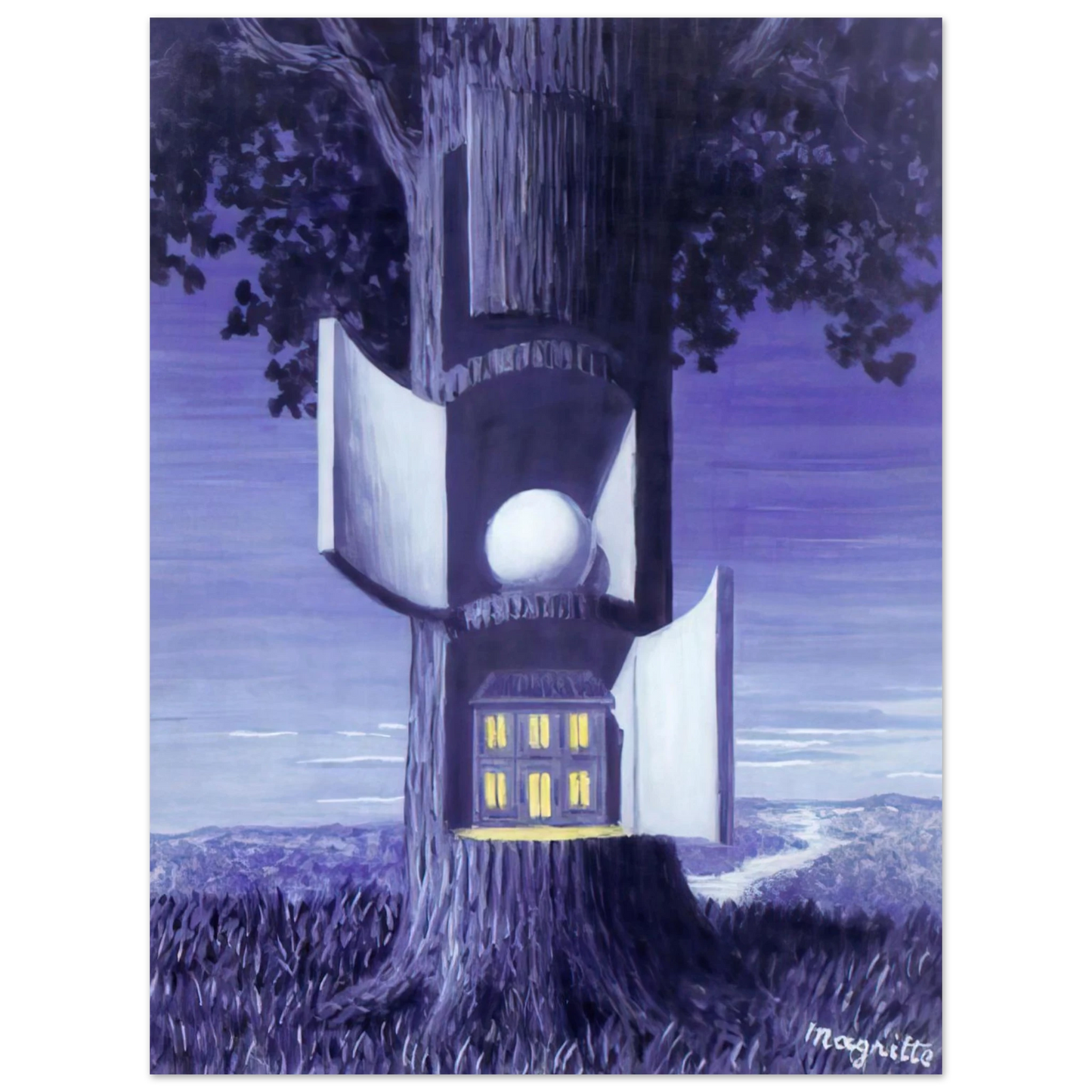 Rene Magritte - THE VOICE OF BLOOD 1948  75x100 cm / 30x40inches Fine Art Poster