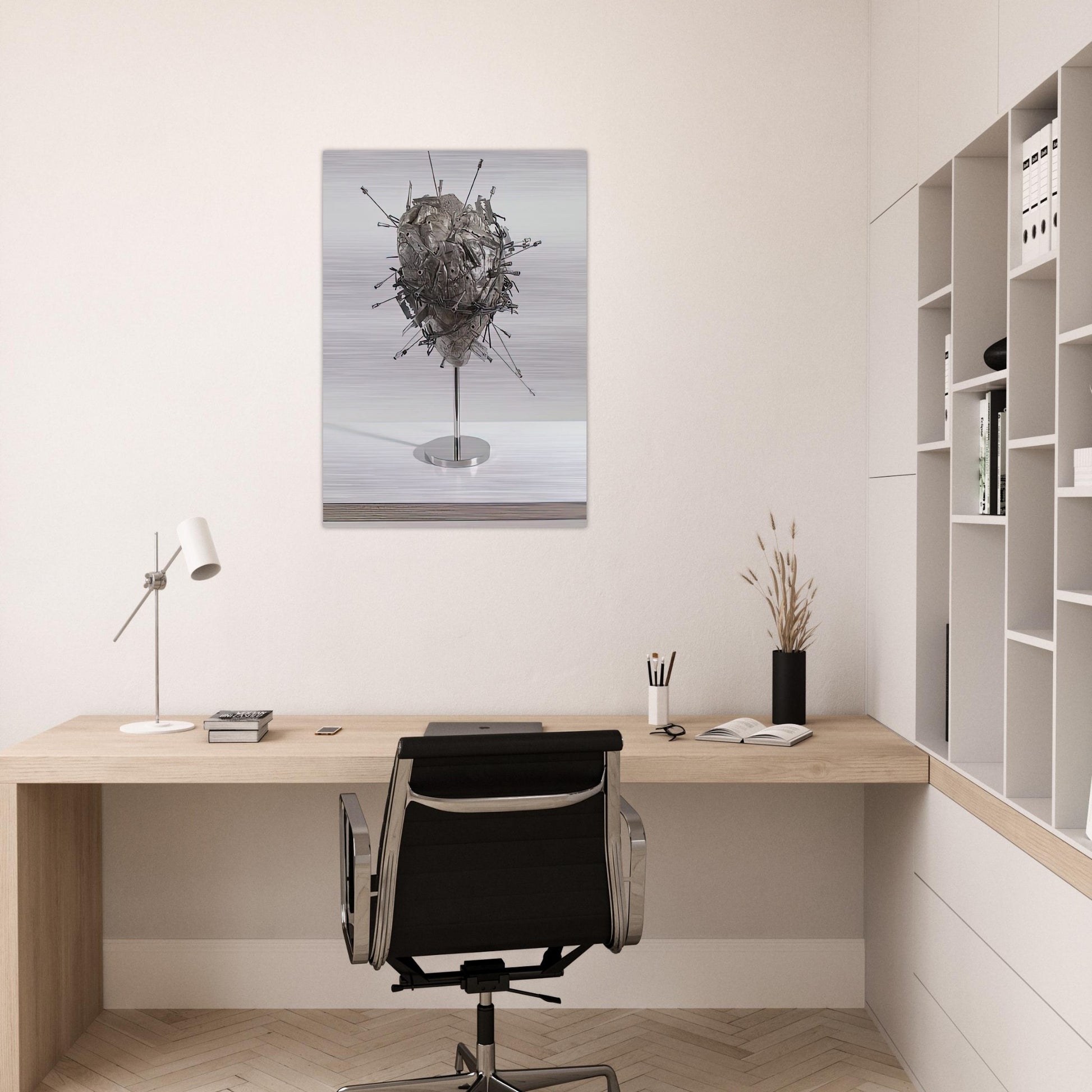 THE SACRED HEART - Damien Hirst Brushed Aluminum Print - 70x100 cm / 28x40 inches | Damien Hirst Aluminum Print | Damien Hirst Prints
