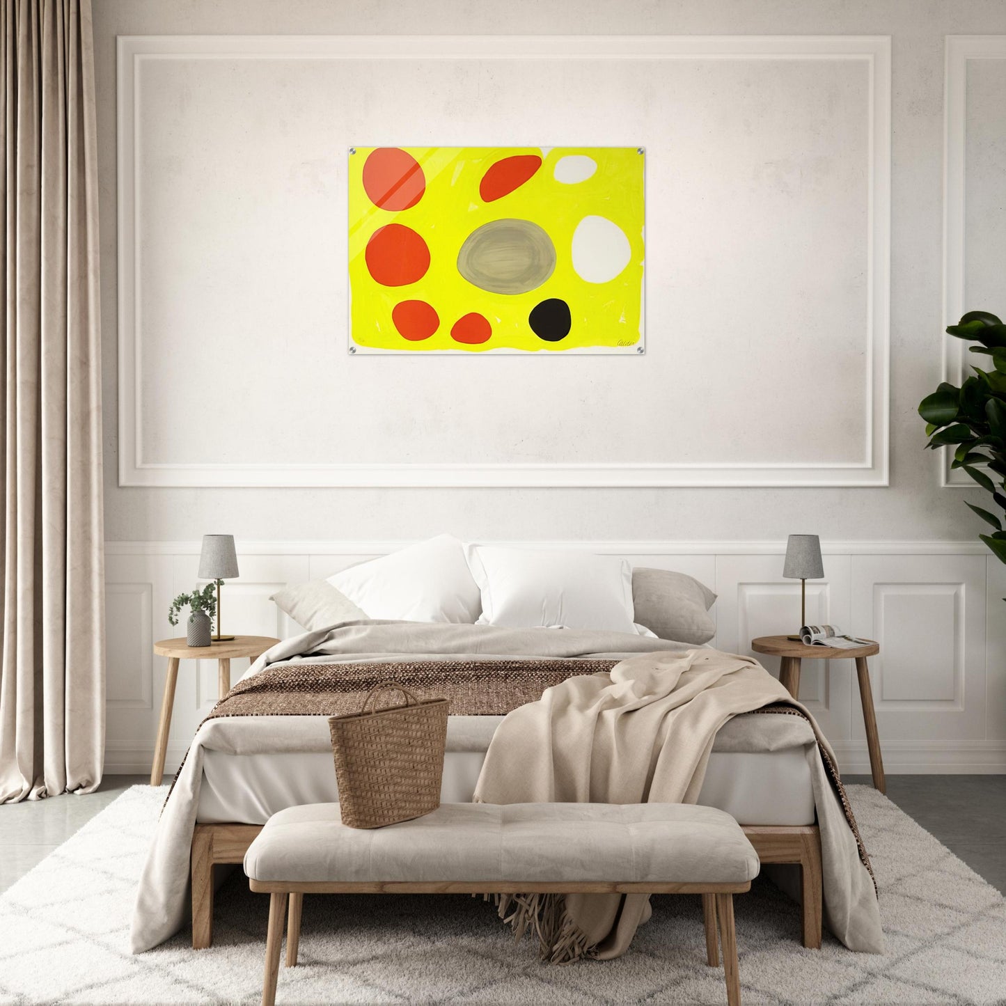 GREY OVAL 1975 - Alexander Calder Acrylic Print - 70x100 cm / 28x40″ inches