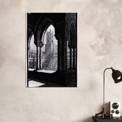 CLOISTER OF MONREALE SICILY - MC Escher Brushed Aluminum Print - 70x100 cm / 28x40 inches | MC Escher Aluminum Print | MC Escher Prints