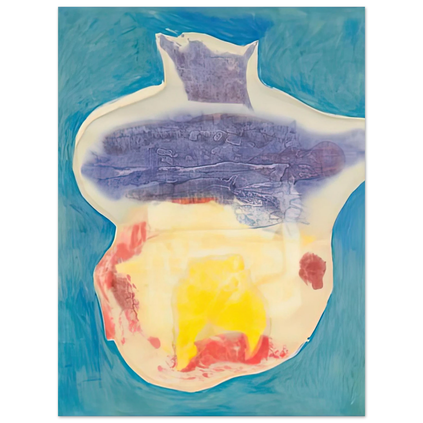 Helen Frankenthaler - Narcissus, 1963- Wall Art - 30x40 cm / 12x16 inches - Premium Wooden Framed Poster With Fine Art Paper-canvas - Black frame