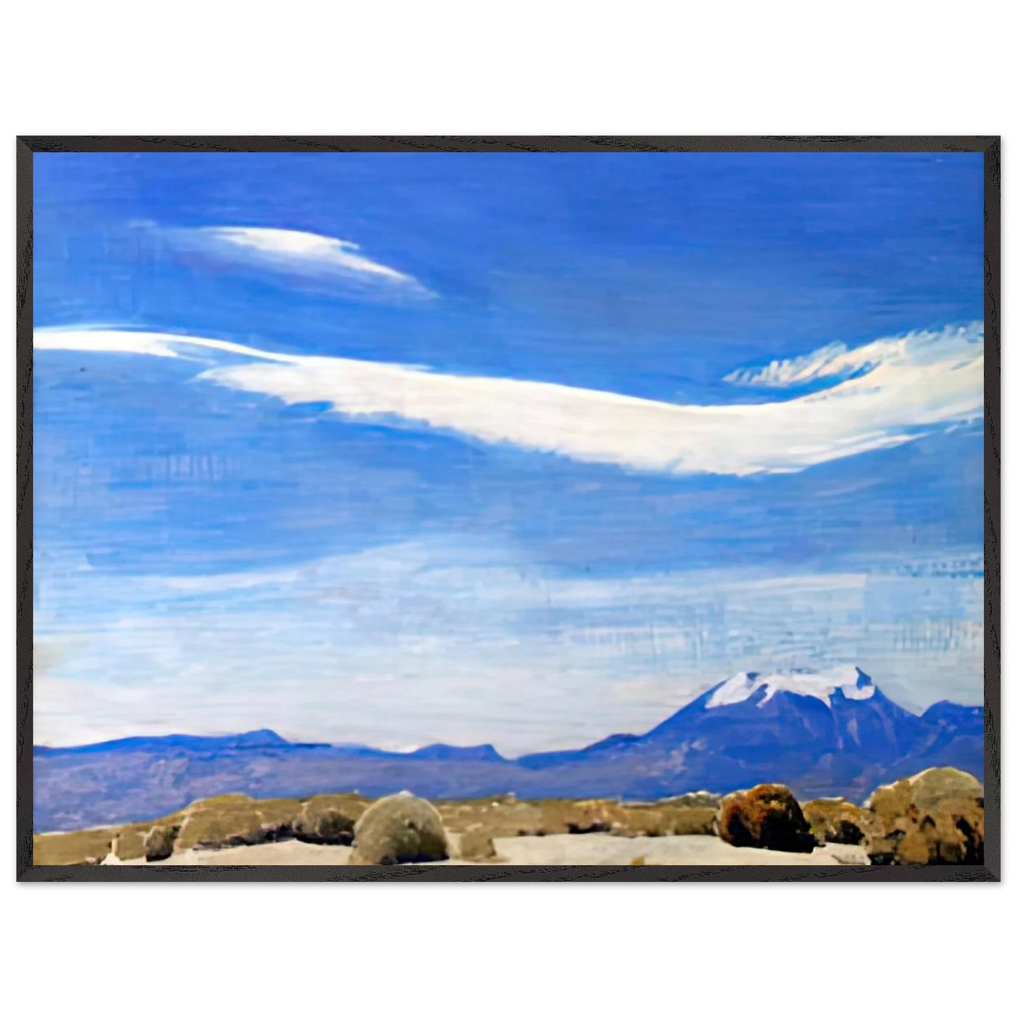 Maynard Dixon - THE CLOUD COACHELLA VALLEY CALIFORNIA 1940 Wall art - 13x18 cm / 5x7 inches - Premium Wooden Framed Poster With Fine Art Paper-canvas - Wood frame