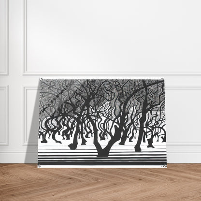 WOODS NEAR MENTON - MC Escher Acrylic Print - 70x100 cm / 28x40″ inches | Maurits Cornelis Escher Prints