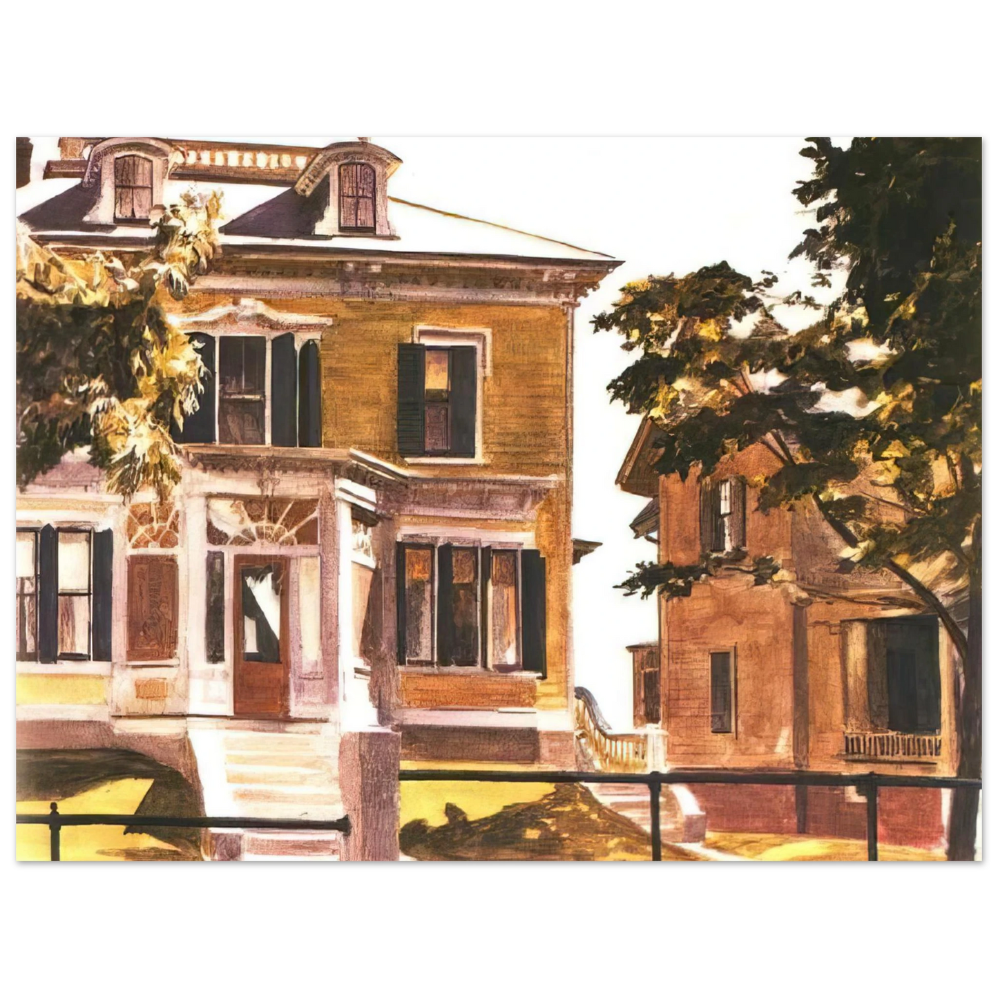 Edward Hopper - Davis House Fine Art Poster