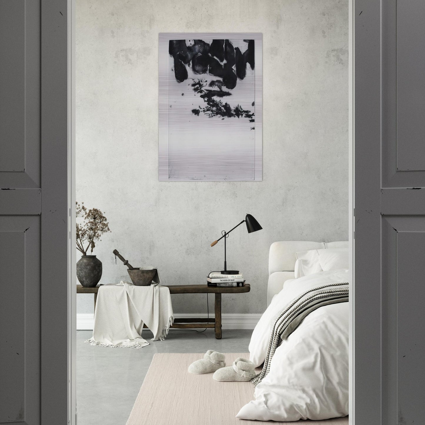 GENESIS 1982 - Zao Wou-Ki Brushed Aluminum Print - 70x100 cm / 28x40 inches | Zao Wou-Ki Aluminum Print | Zao Wou-Ki Prints