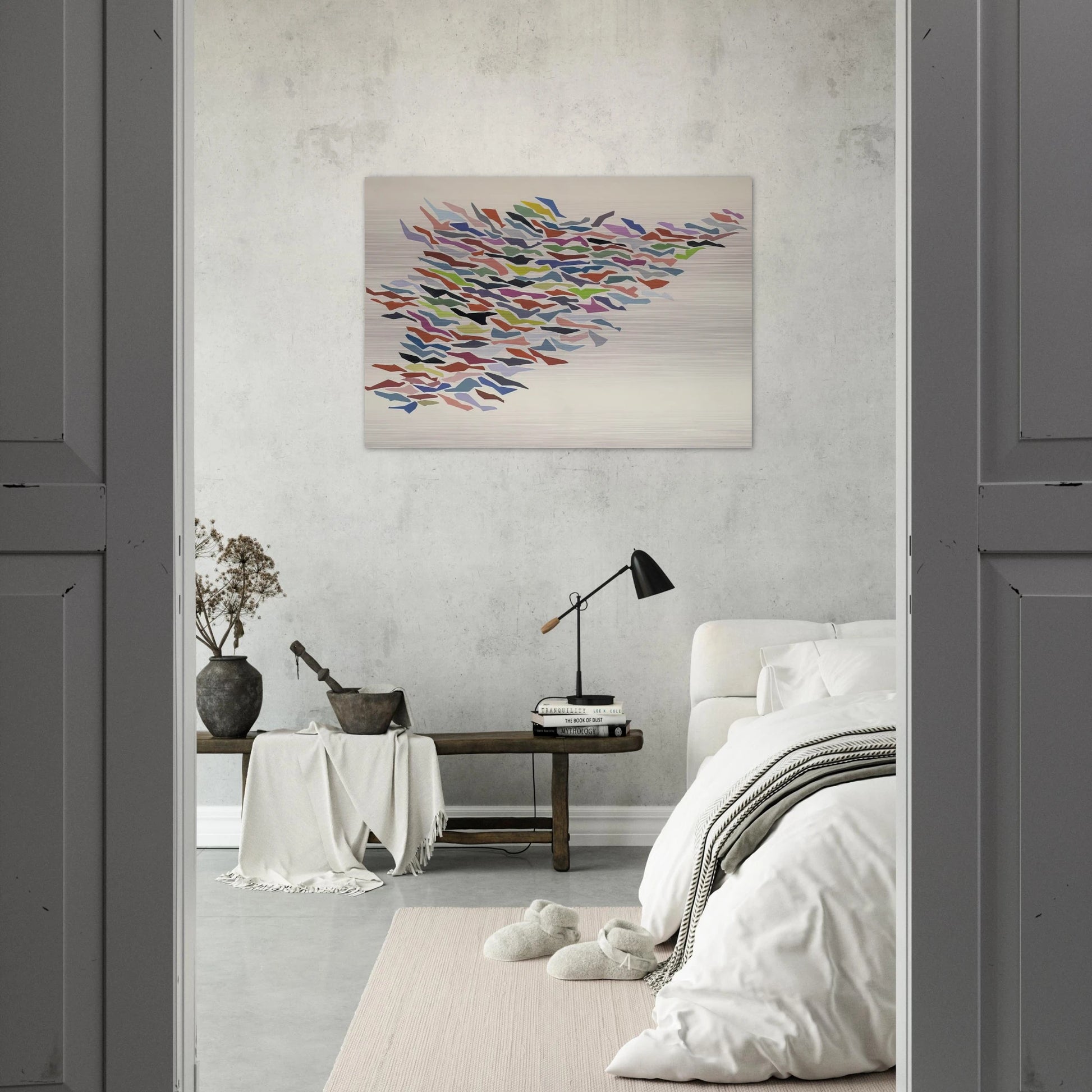Variables with Color - Post-Painterly Abstraction - Robert Goodnough Brushed Aluminum Print - 70x100 cm / 28x40 inches | Robert Goodnough Aluminum Print | Robert Goodnough Prints