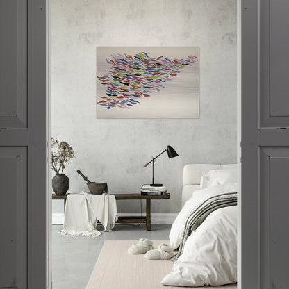 Variables with Color - Post-Painterly Abstraction - Robert Goodnough Brushed Aluminum Print - 70x100 cm / 28x40 inches | Robert Goodnough Aluminum Print | Robert Goodnough Prints