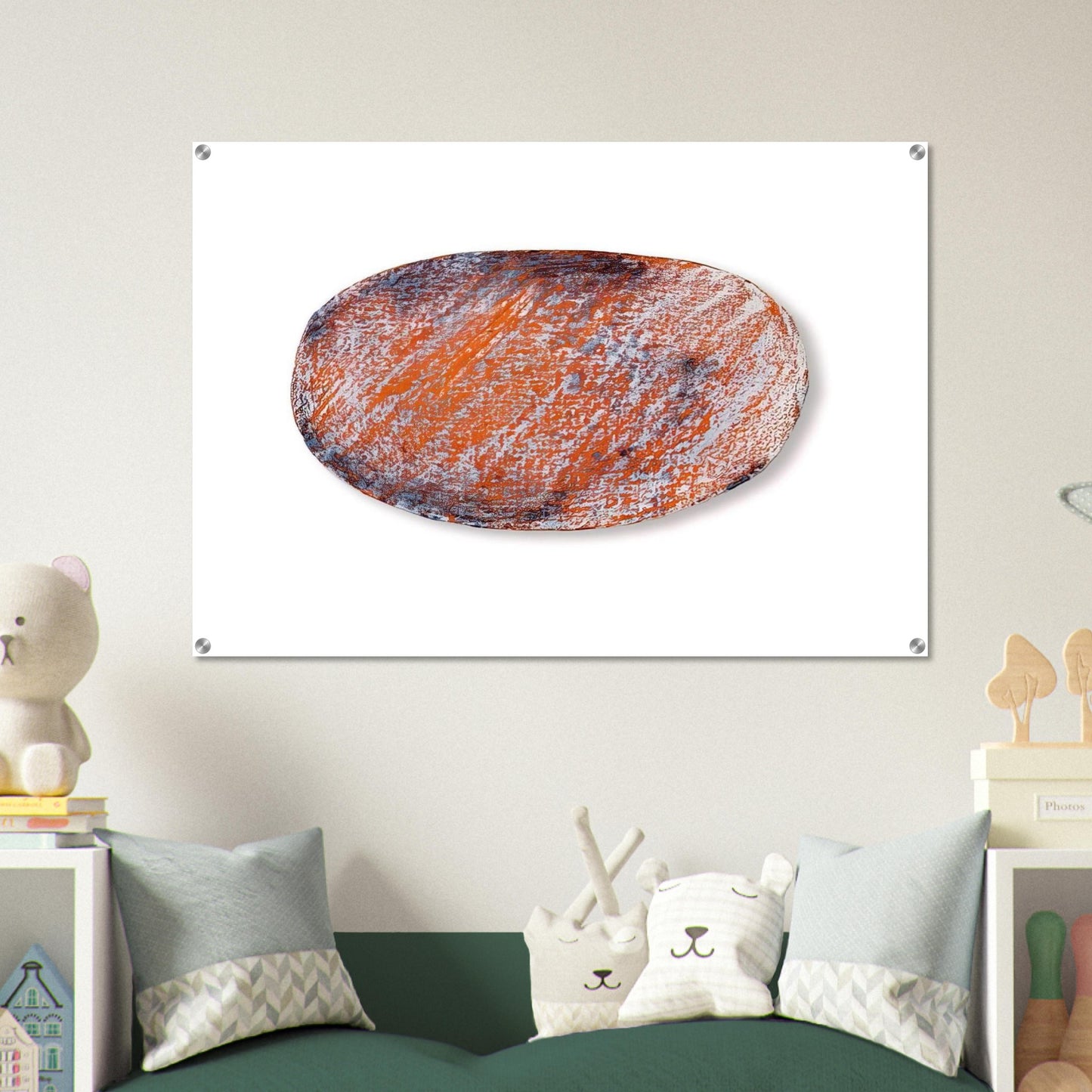 Ohne Titel für Peter Dibke - 1970 - Blinky Palermo Acrylic Print - 70x100 cm / 28x40″ inches