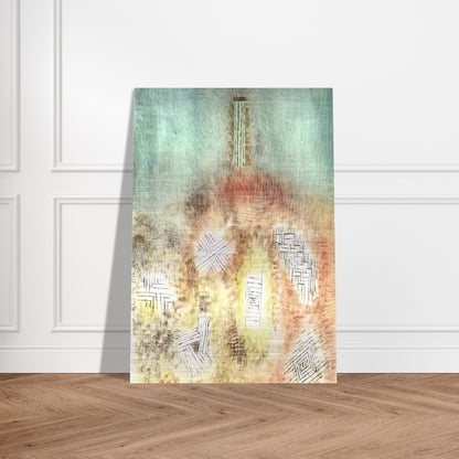 THE COLUMN 1926 - Paul Klee Brushed Aluminum Print - 70x100 cm / 28x40 inches | Paul Klee Aluminum Print | Paul Klee Prints