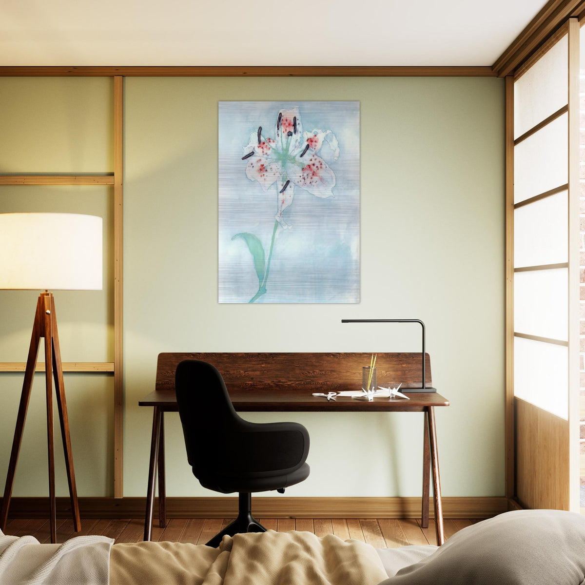 Lily - Piet Mondrian Brushed Aluminum Print - 70x100 cm / 28x40 inches | Piet Mondrian Aluminum Print | Piet Mondrian Prints