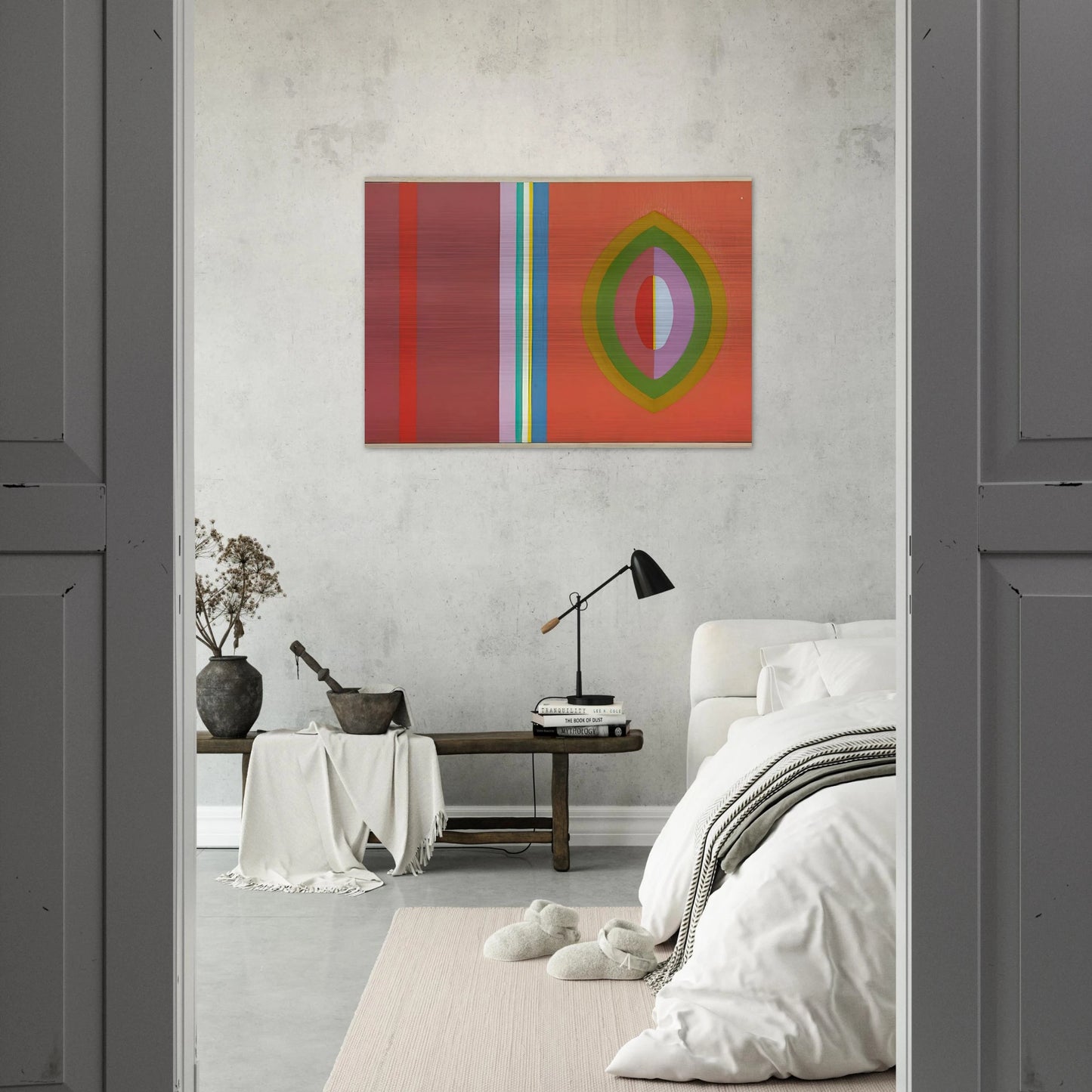 Quiet - 1965 - John Ferren Brushed Aluminum Print - 70x100 cm / 28x40 inches | John Ferren Aluminum Print | John Ferren Prints