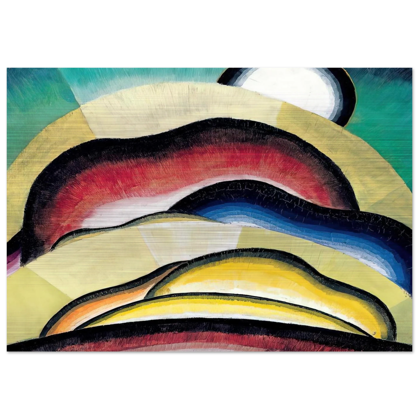 Sunrise - 1924 - Arthur Dove Brushed Aluminum Print - 70x100 cm / 28x40 inches | Arthur Dove Aluminum Print | Arthur Dove Prints