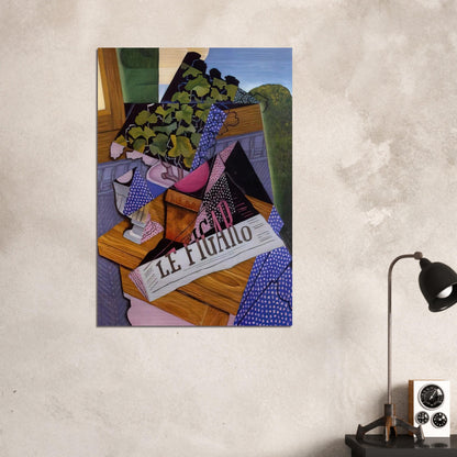 A POT OF GERANIUMS 1915 - Juan Gris Brushed Aluminum Print - 70x100 cm / 28x40 inches | Juan Gris Aluminum Print | Juan Gris Prints