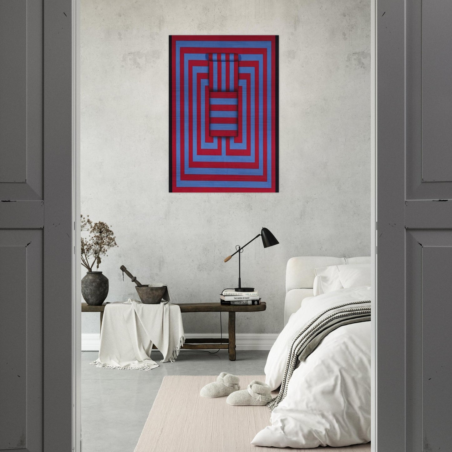Witoto - 1970 - Omar Rayo Brushed Aluminum Print - 70x100 cm / 28x40 inches | Omar Rayo Aluminum Print | Omar Rayo Prints