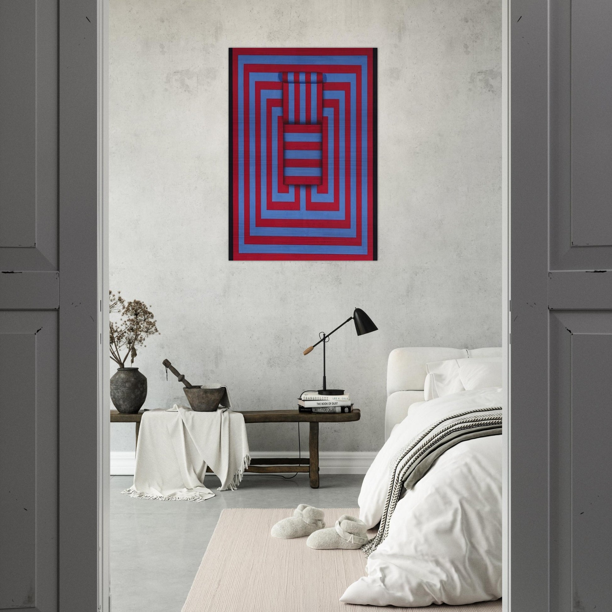 Witoto - 1970 - Omar Rayo Brushed Aluminum Print - 70x100 cm / 28x40 inches | Omar Rayo Aluminum Print | Omar Rayo Prints