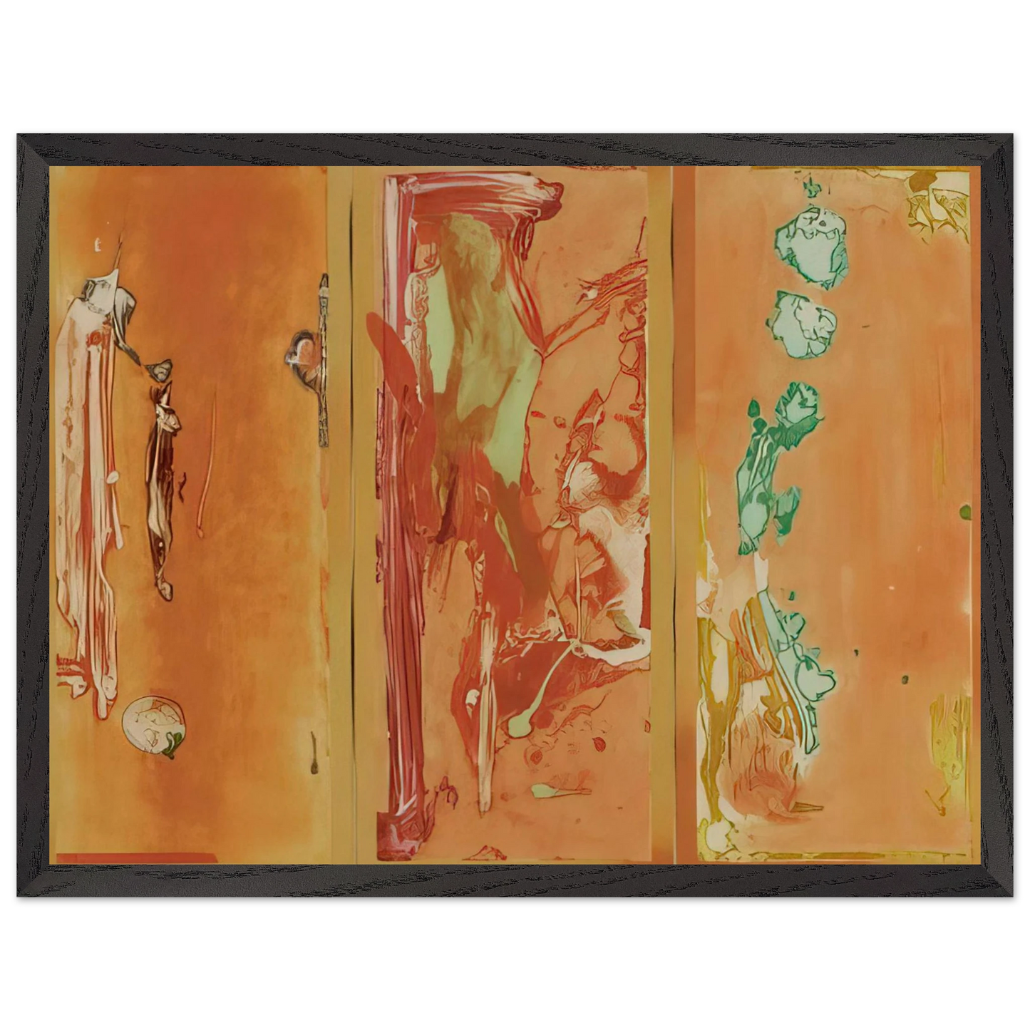 Helen Frankenthaler - Gateway - 1988 Wall art - A1 (59.4 x 84.1  cm) - Premium Wooden Framed Poster With Fine Art Paper-canvas - Wood frame