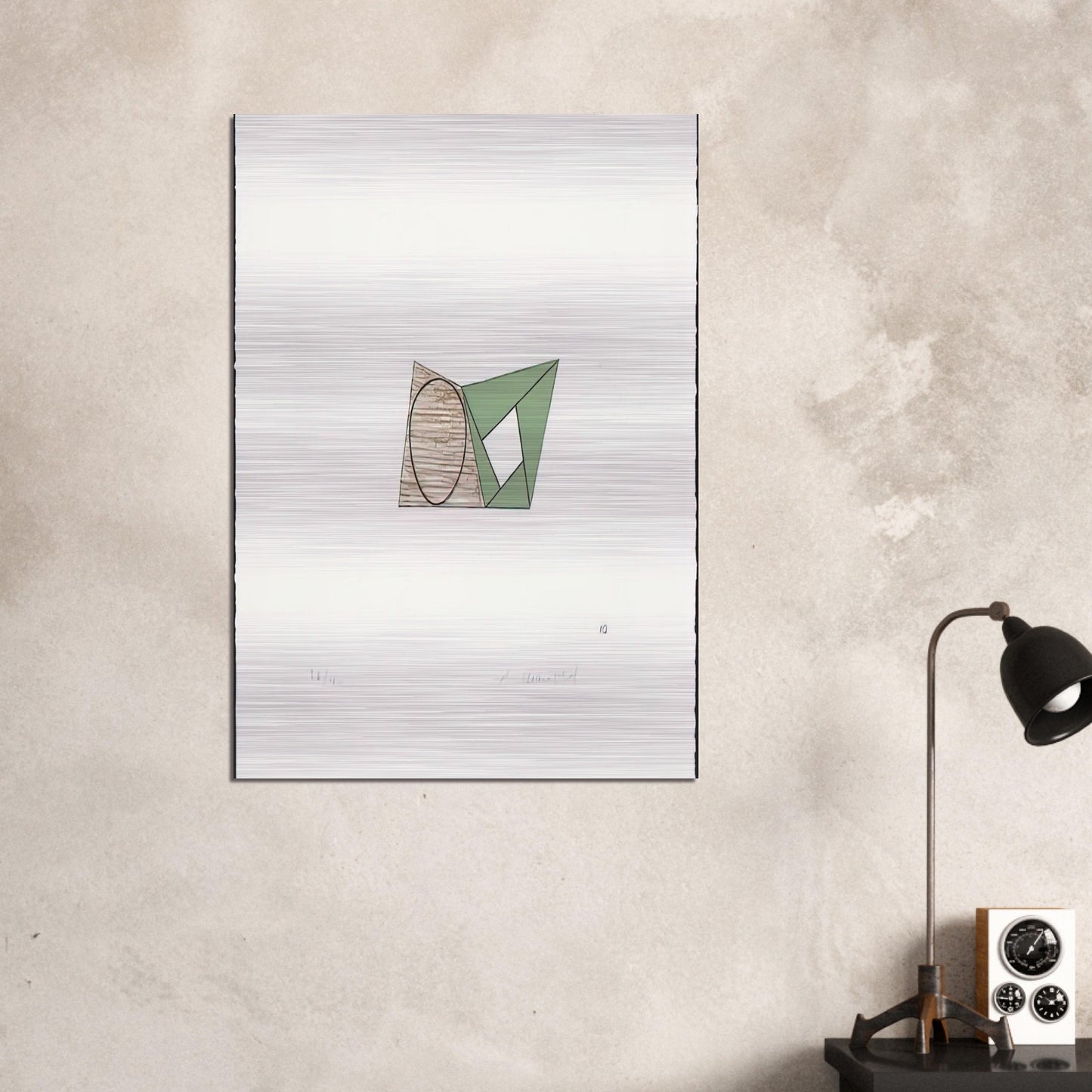 PAGES 10 1989 - Robert Mangold Brushed Aluminum Print - 70x100 cm / 28x40 inches | Robert Mangold Aluminum Print | Robert Mangold Prints