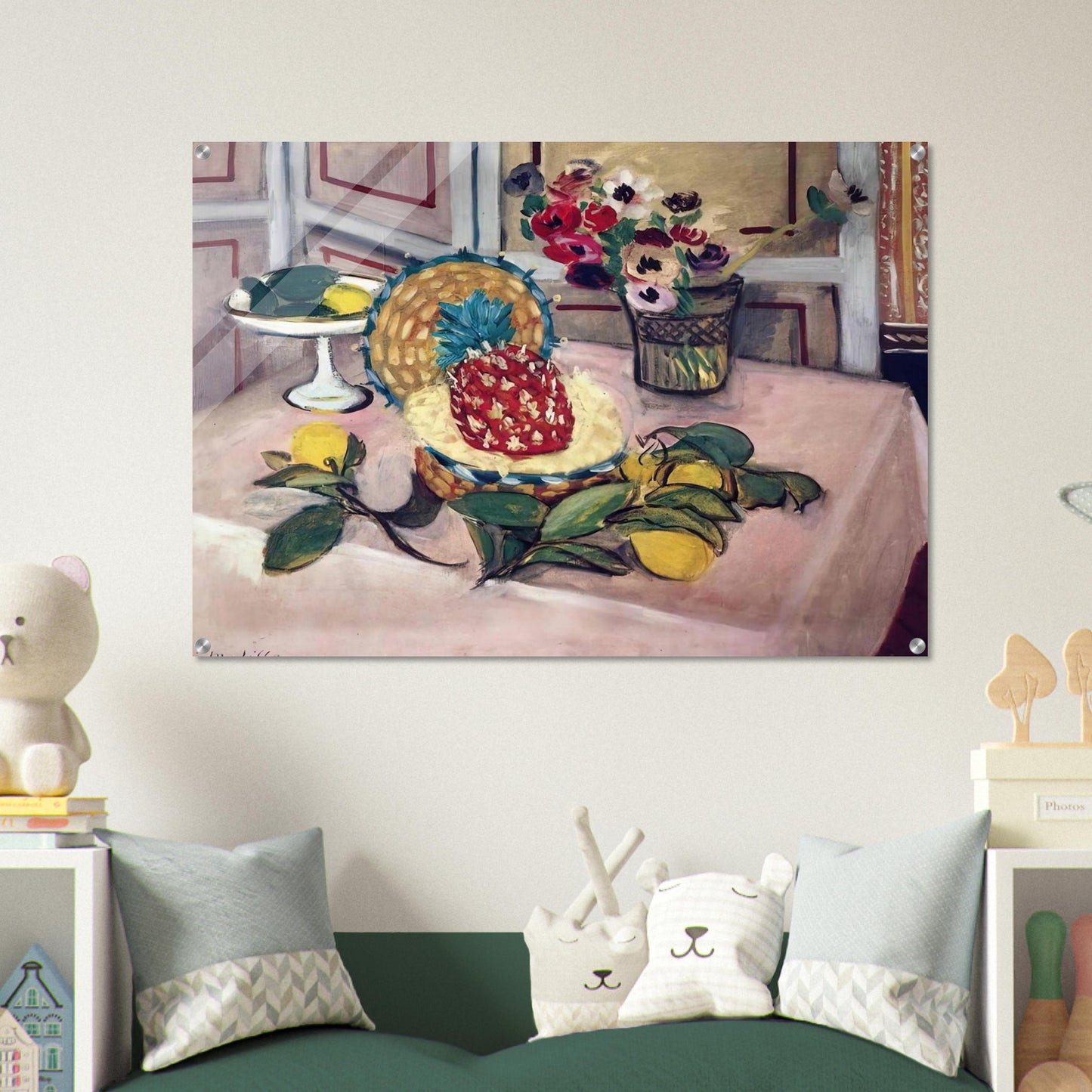 STILL LIFE WITH PINEAPPLES 1 - Henri Matisse Acrylic Print - 70x100 cm / 28x40″ inches