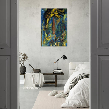 STILL LIFE WITH BANANAS 1909 - Raoul Dufy Brushed Aluminum Print - 70x100 cm / 28x40 inches | Raoul Dufy Aluminum Print | Raoul Dufy Prints