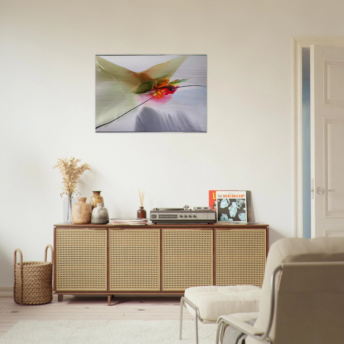 Phenomena Sung Mantle - Paul Jenkins Brushed Aluminum Print - 70x100 cm / 28x40 inches | Paul Jenkins Aluminum Print | Paul Jenkins Prints