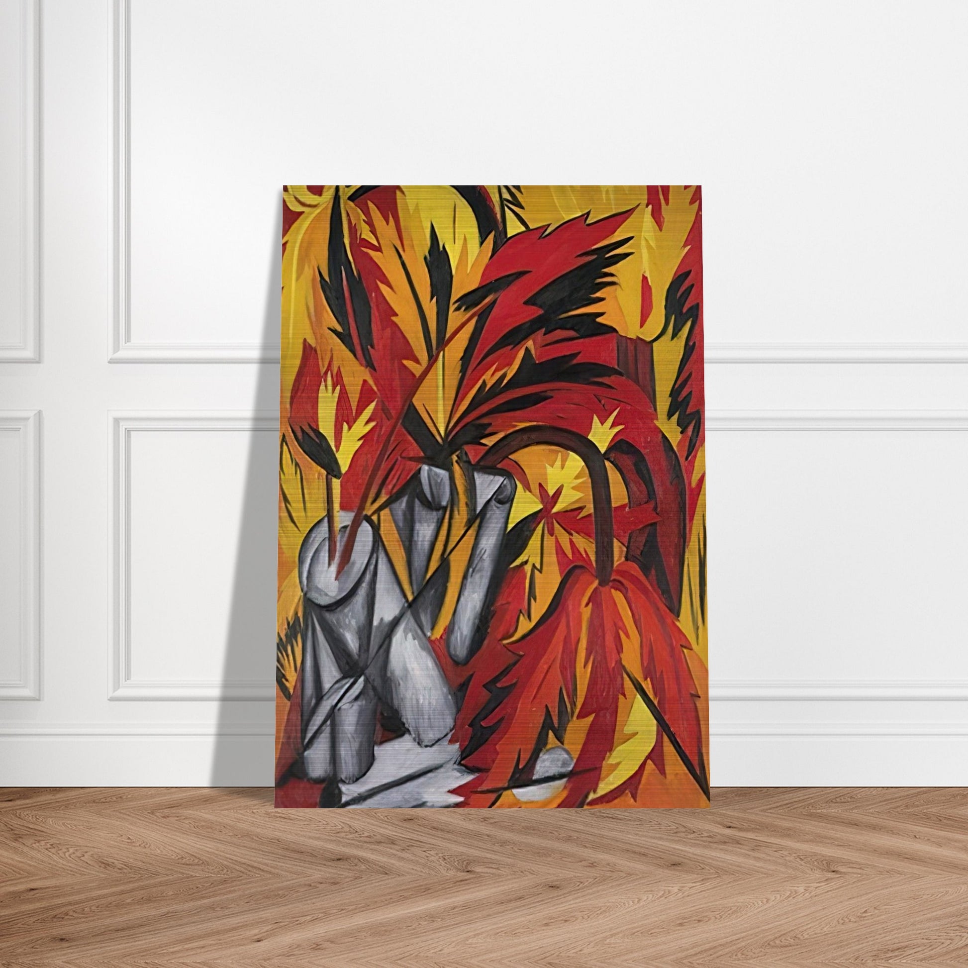 Flowers - 1912 - Natalia Goncharova Brushed Aluminum Print - 70x100 cm / 28x40 inches | Natalia Goncharova Aluminum Print | Natalia Goncharova Prints